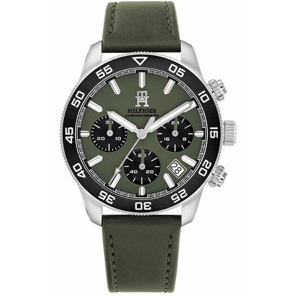 Miesten rannekellot Tommy Hilfiger Hopeinen (Ø 40 mm)